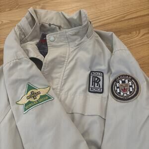 English Sports Car Club Coat - Rolls Royce Morgan Group Jaguar Eddie Bauer Sz L